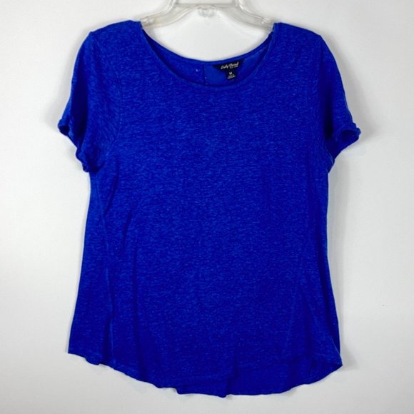 Lucky Brand Tops - Lucky Brand Blue Linen T-Shirt